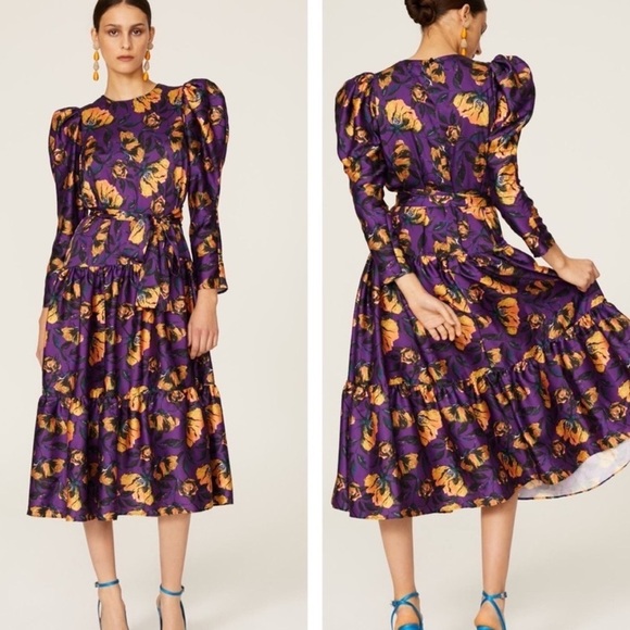 Delfi Collective Taylor Puff Sleeve Dress - Picture 11 of 12